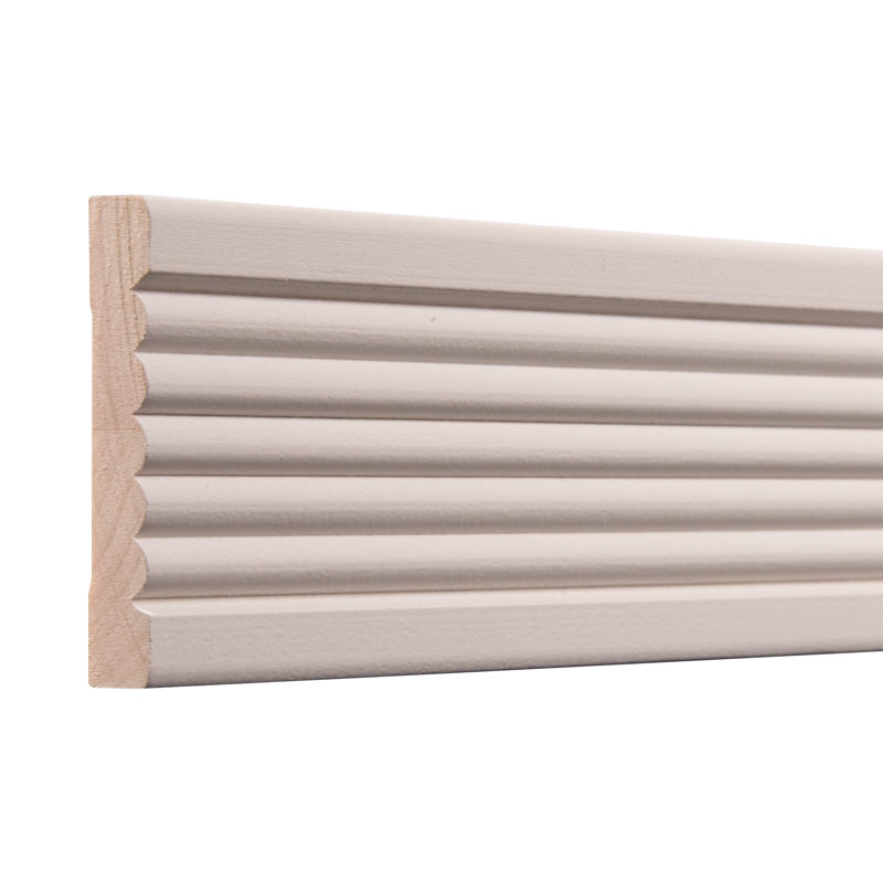 Ornamental Mouldings Hardwood Primed Wood Beaded Door and Window Moulding 3" H x 84" W x 0.5" D